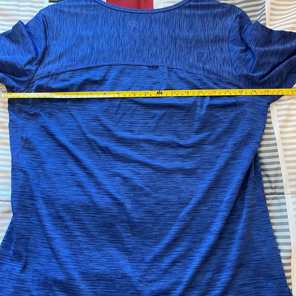 Athleta Royal Blue Long Sleeve Cooling Breathable